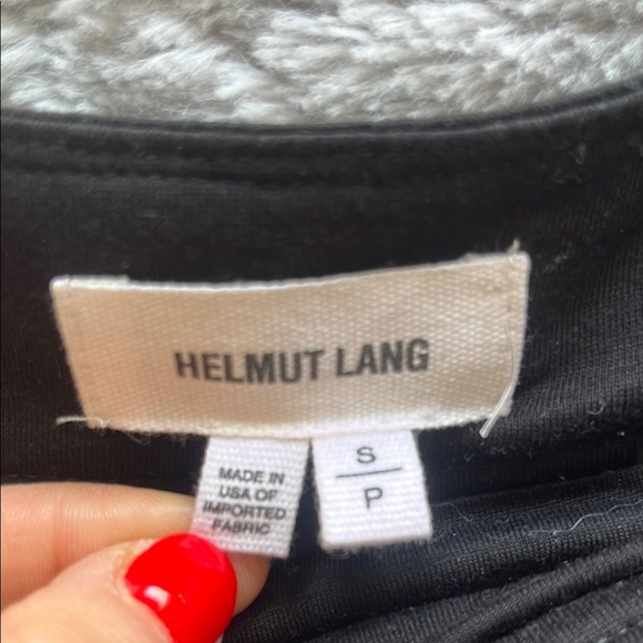 HELMUT LANG Elegant Black asymetrical Drape Skirt small minimalist contemporary - Picture 11 of 11